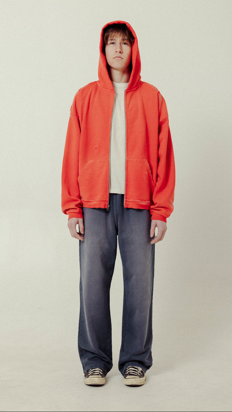 Boxy Zip Up Hoodie